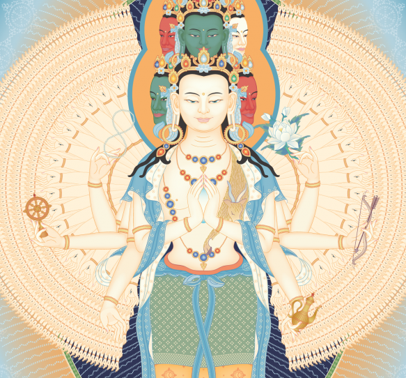 Avalokiteshvara-1000-armed-with-offerings-cropped-2